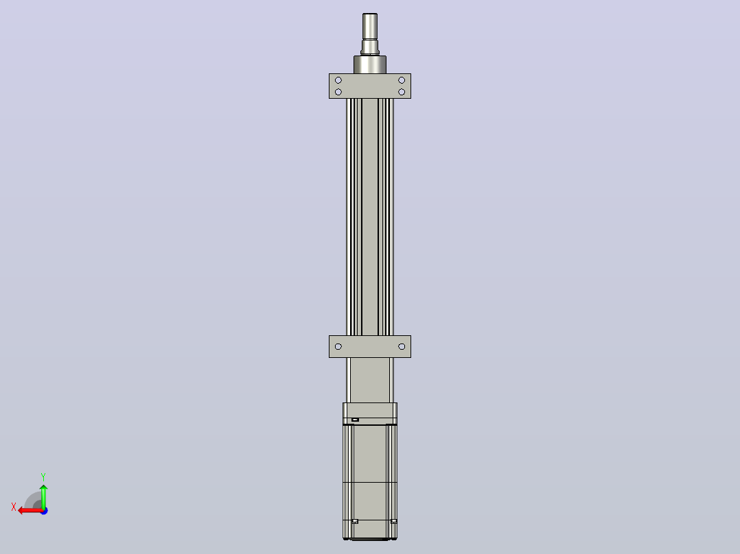 轻载电动缸TPA-ESR40-1210C-L150-M-LB-W-P40-C3后视图