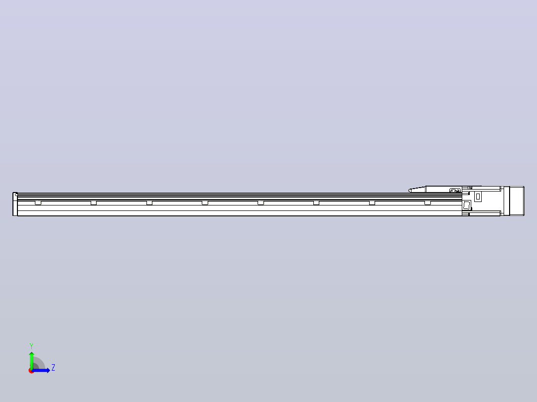 滚珠丝杠直线轴内置导轨TPA-GCR-150-2010C-L1050-MR-M75-N3左视图