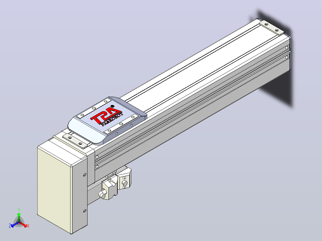 滚珠丝杠直线轴带导轨全封闭TPA-HCR-65S-1610C-L250-MP-C-P10-N3主视图