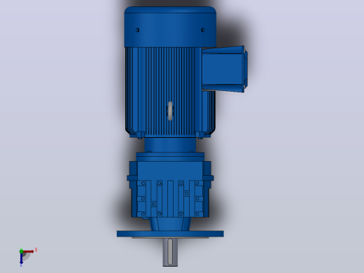 RF57法兰轴伸式安装斜齿轮减速机RF57-Y2.2-4P-100-M1-0°-Φ250俯视缩略图
