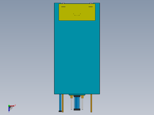 缸头震砂机俯视缩略图