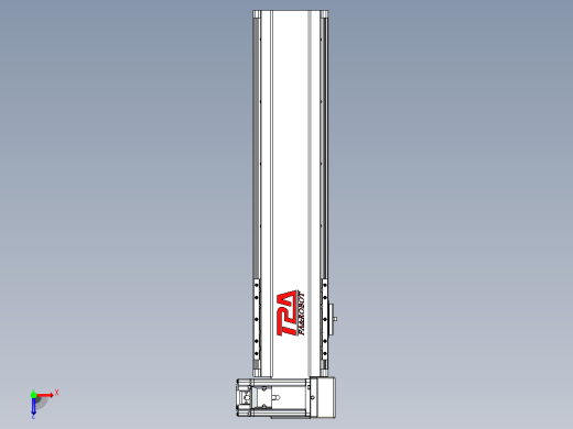 皮带直线轴半封闭可选导轨TPA-HNB-120D-110-L350-RU-Y-P40-N3俯视缩略图
