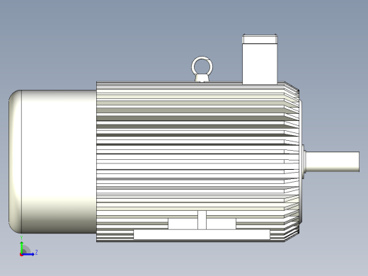 YEJ2、YDEJ2系列电磁制动三相异步电动机[YEJ2-160M-6]左视缩略图
