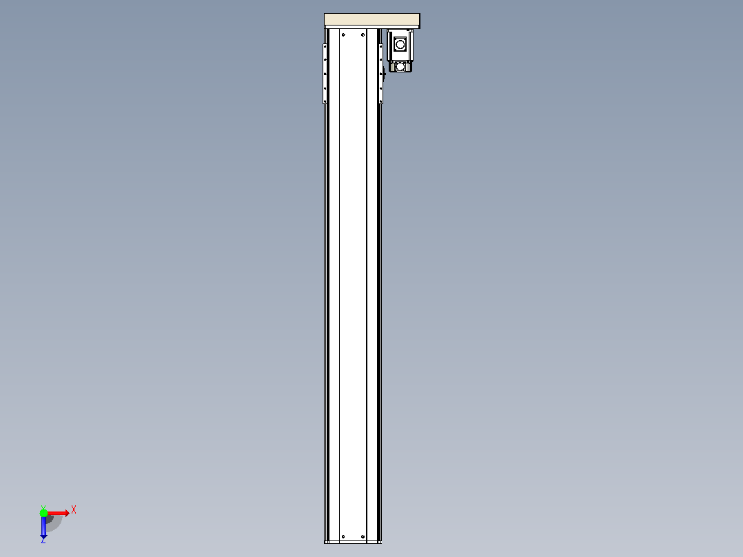 日规模组半封闭丝杆TPA-HNR-220D-3210C-L1600-ML-C-P1K-N3俯视图