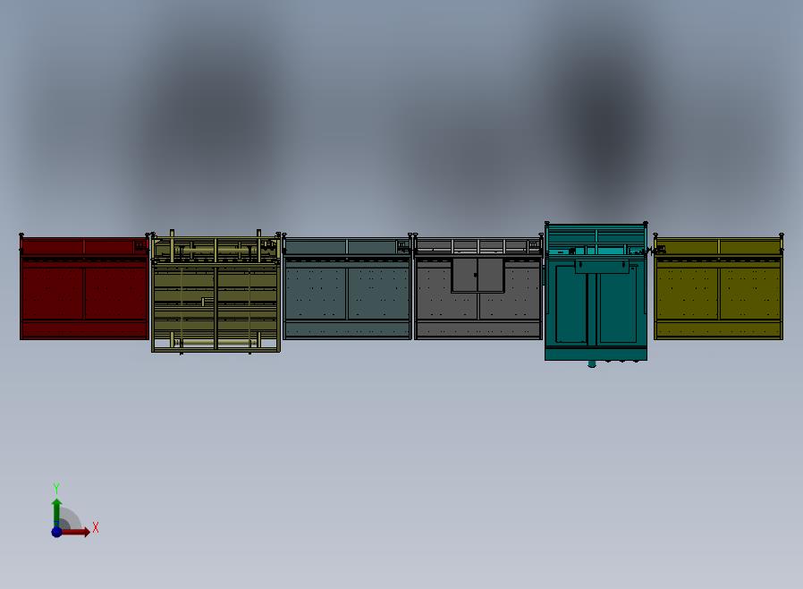 中空玻璃生产线前视图