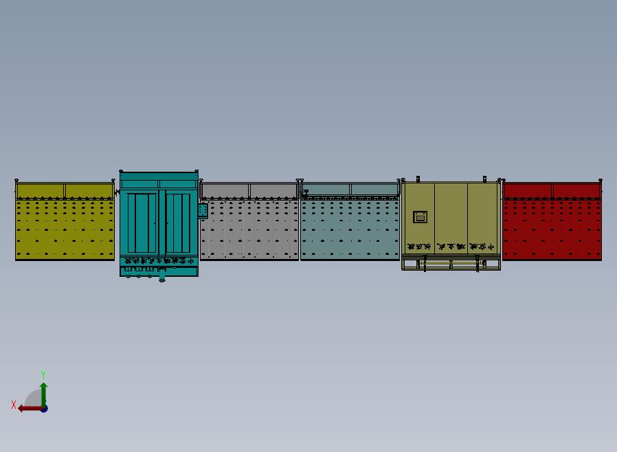 中空玻璃生产线后视图