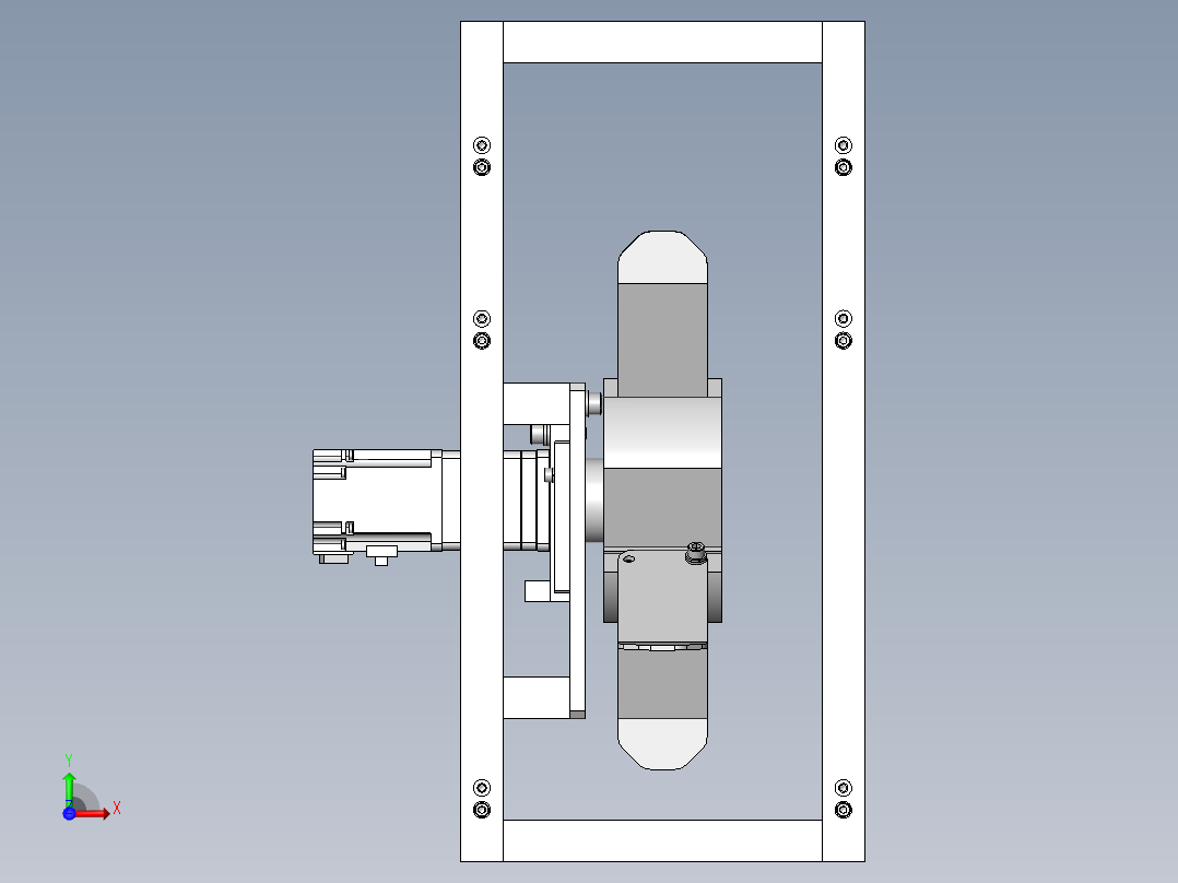 工件输送装置前视图