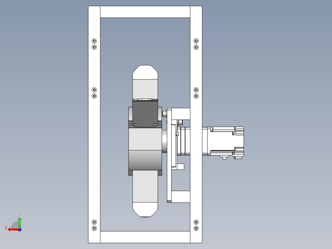 工件输送装置后视图