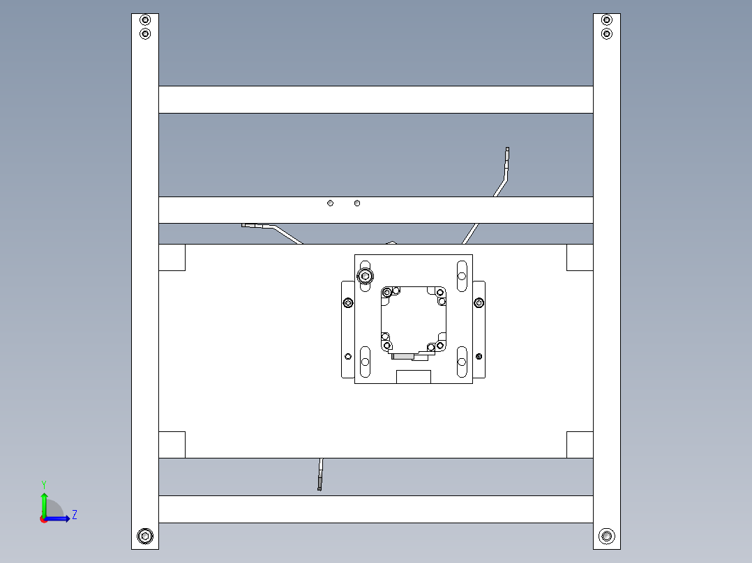 工件输送装置左视图