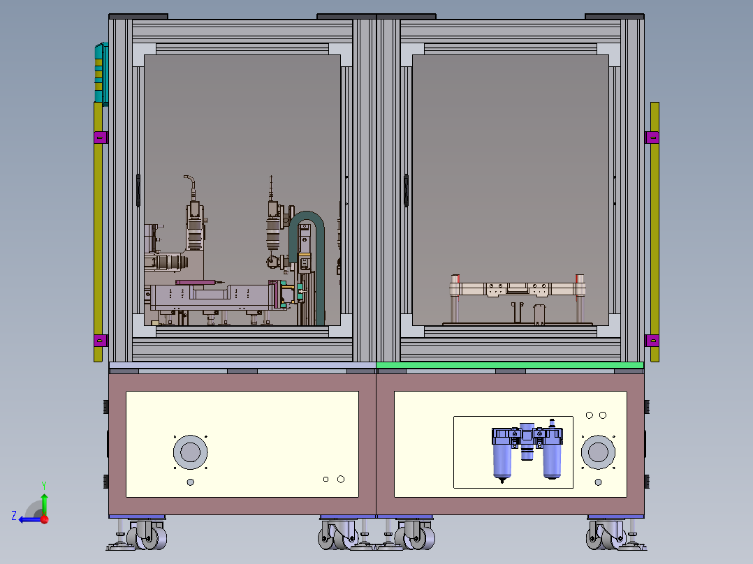 整机拆卸自动对位设备sw17可编辑右视图