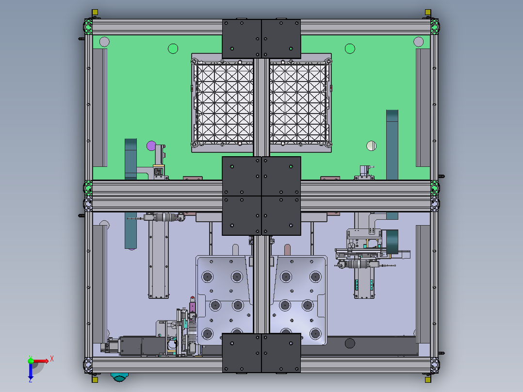 整机拆卸自动对位设备sw17可编辑俯视图