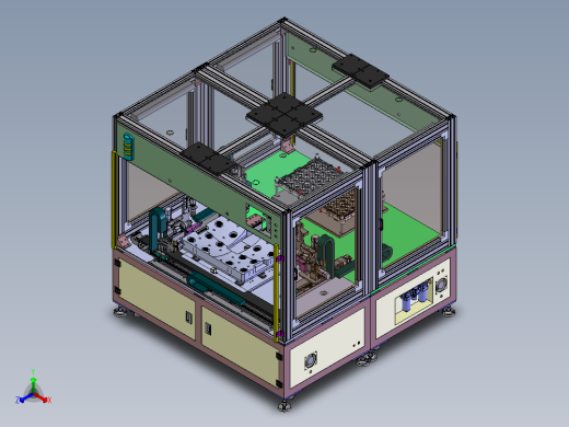 整机拆卸自动对位设备sw17可编辑正等轴测缩略图