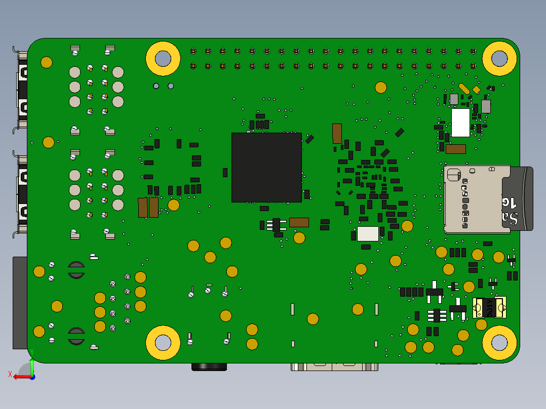 四轴输送无人机模型cero5.0可编辑后视图