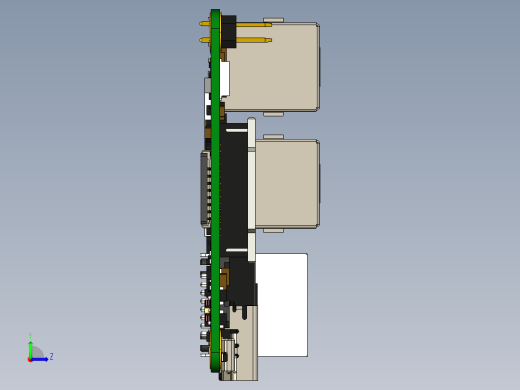 四轴输送无人机模型cero5.0可编辑左视缩略图