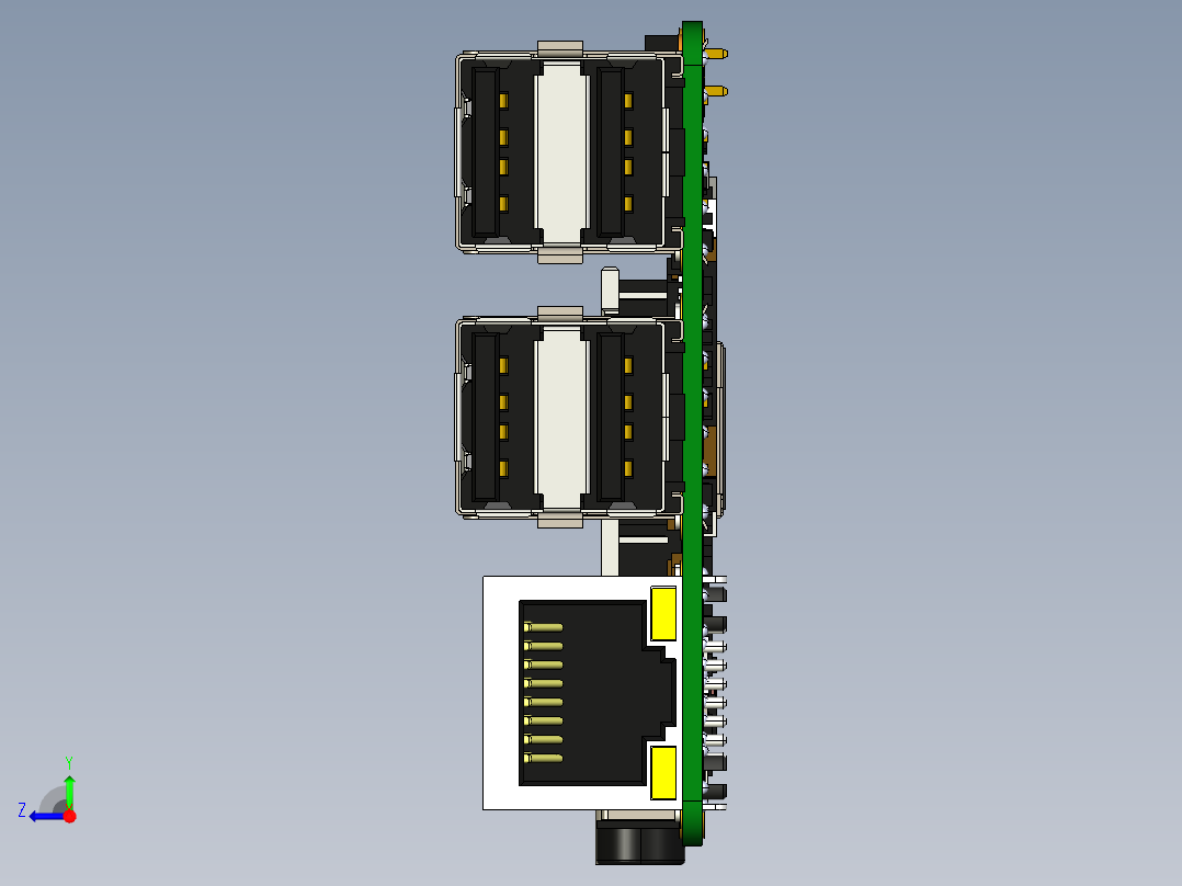 四轴输送无人机模型cero5.0可编辑右视图