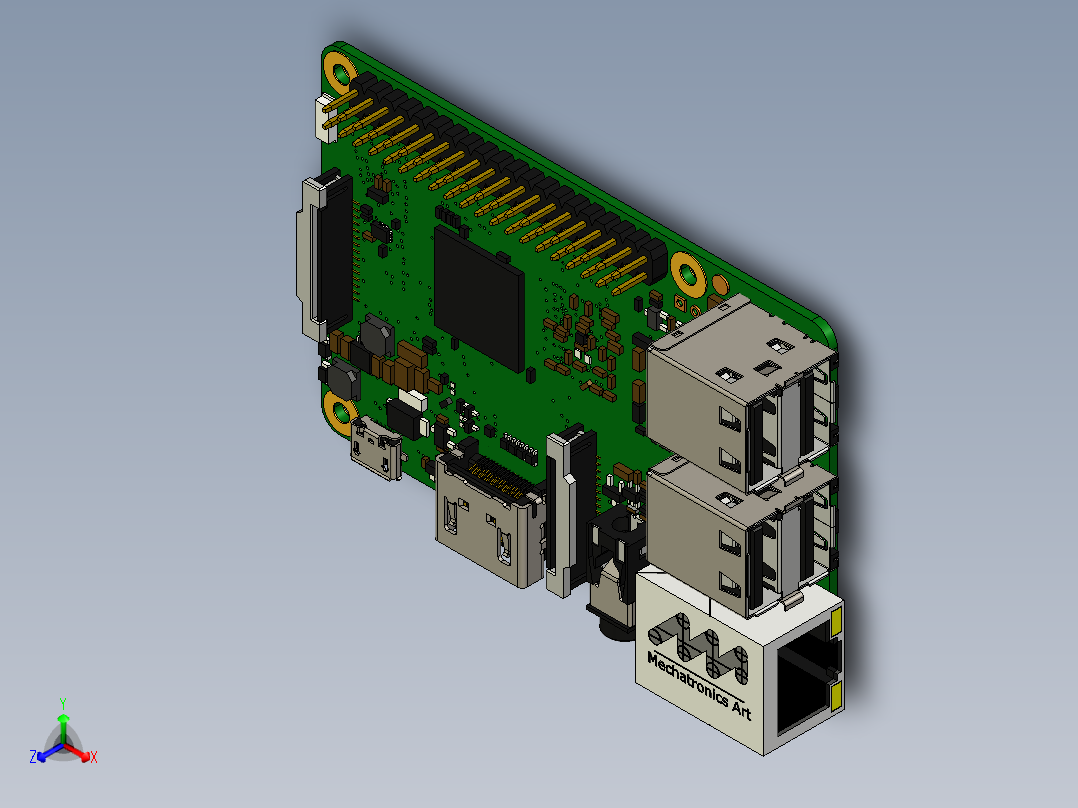四轴输送无人机模型cero5.0可编辑正等轴测图