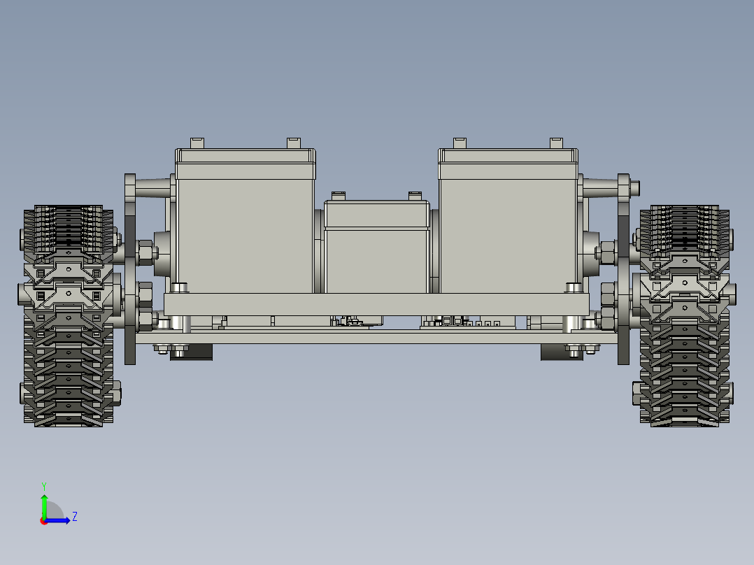 履带车底盘sw16左视图