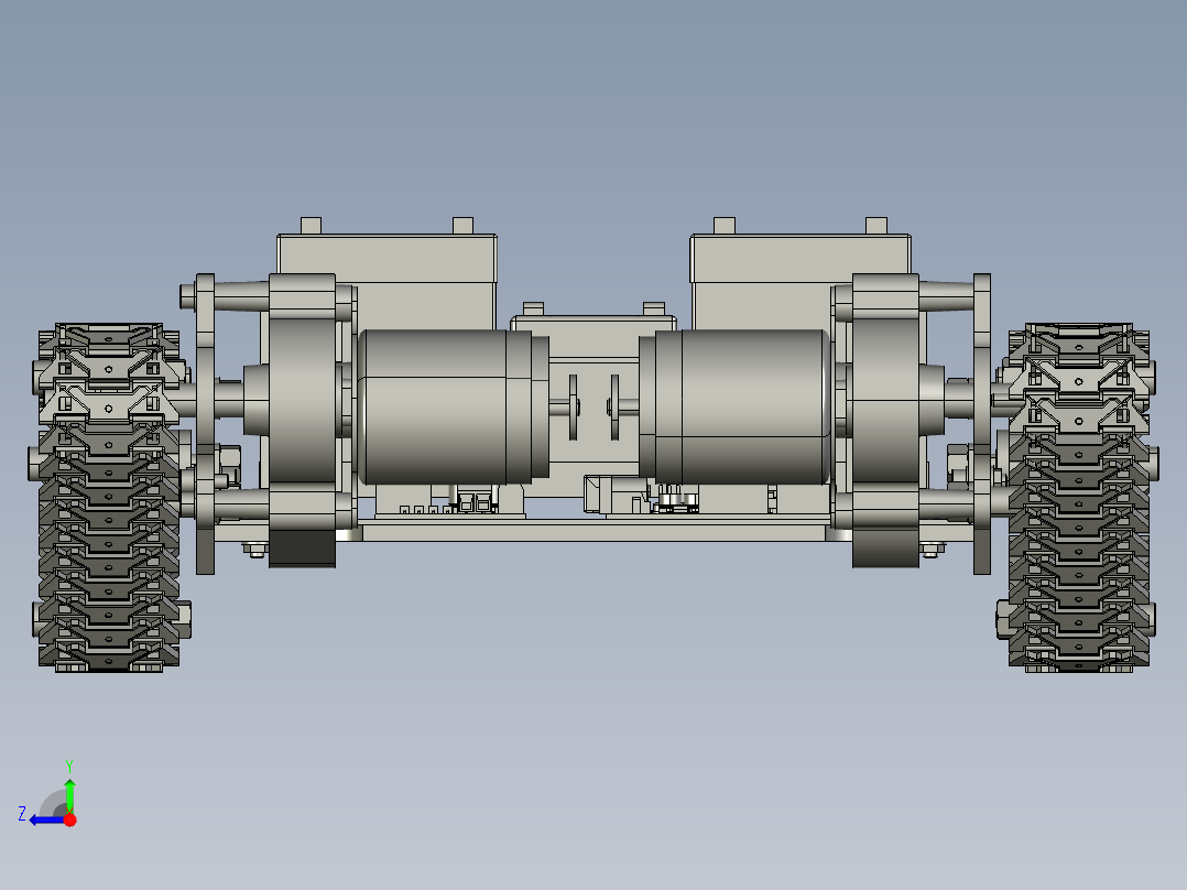 履带车底盘sw16右视图