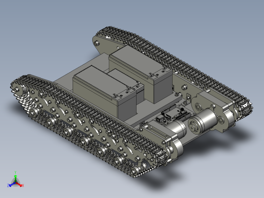 履带车底盘sw16正等轴测缩略图
