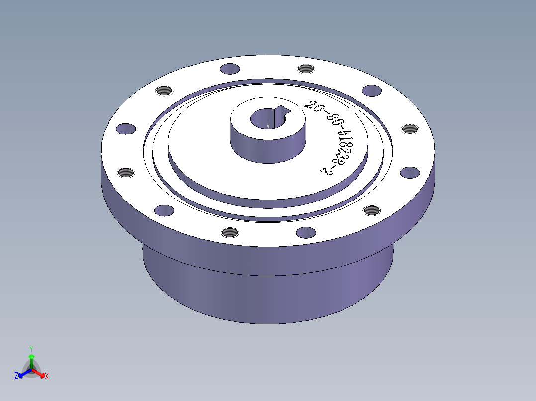 HD谐波减速机3D模型