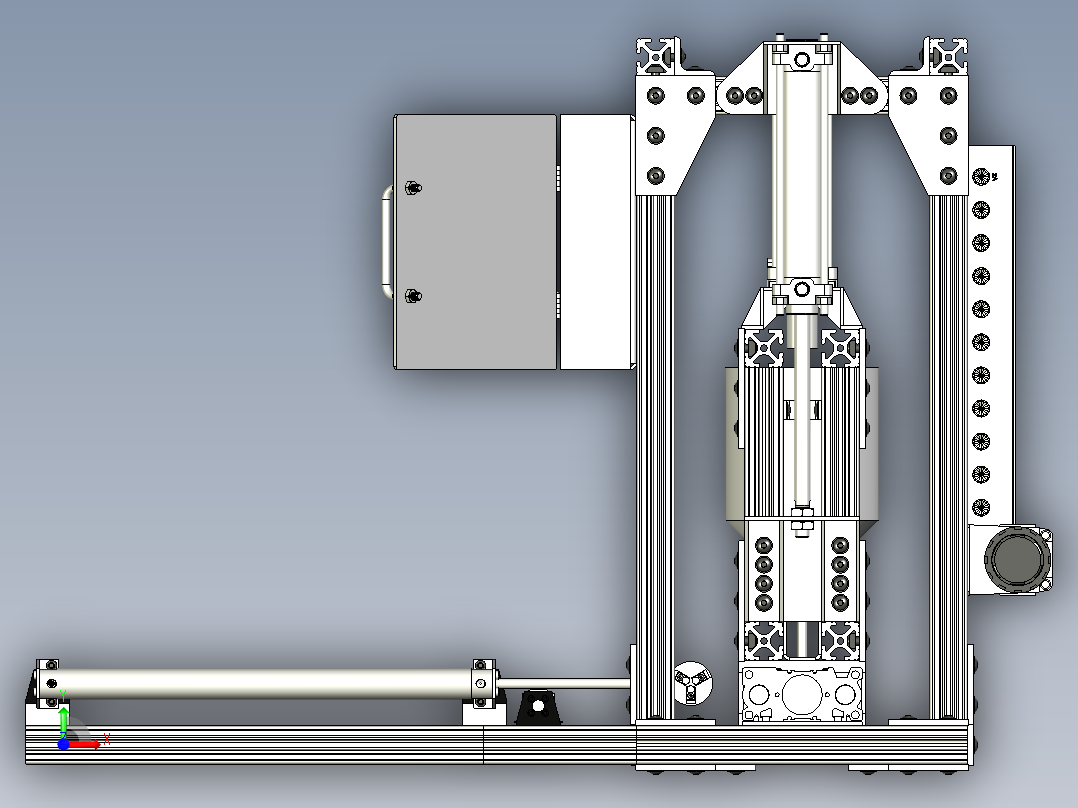 独立式注塑机前视图