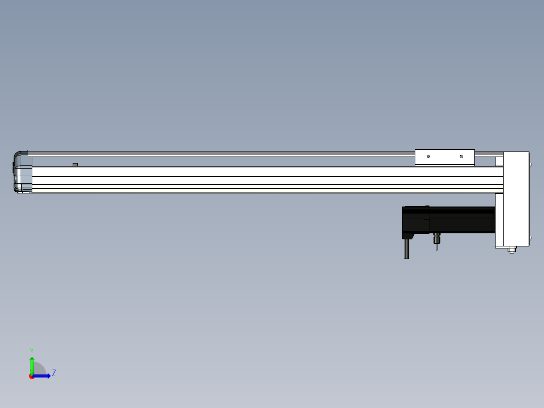 Toyo东佑达直线模组-ETH10-550-BM-100W+ 煞車左视图