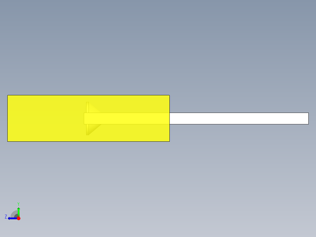 LED_Rectangular_Yellow_2x5x7mm右视图