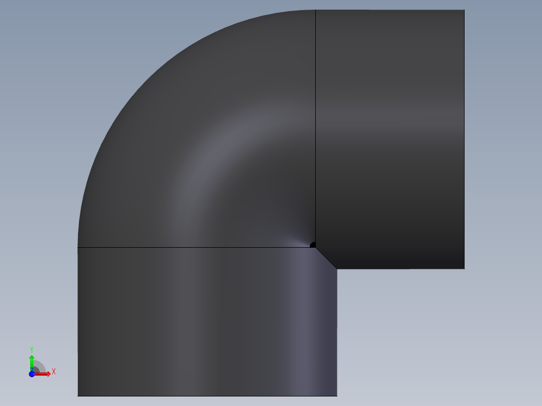 PVC公制管件-Elbow (DIN 8063) 90 Deg Type W1前视图