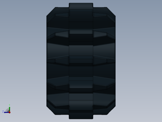 32270 - 4177431 - Black Technic Gear 12 Tooth Double Bevel.SLDPRT右视缩略图