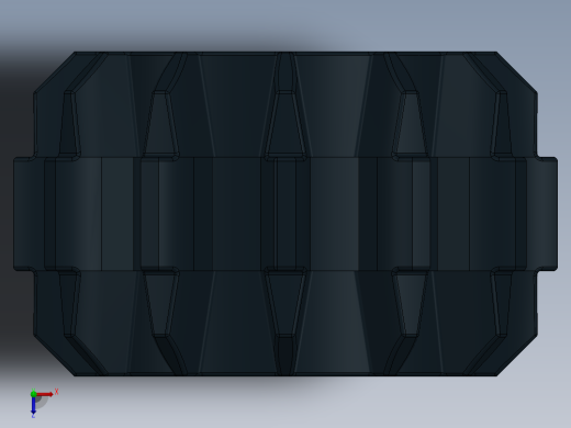 32270 - 4177431 - Black Technic Gear 12 Tooth Double Bevel.SLDPRT俯视缩略图