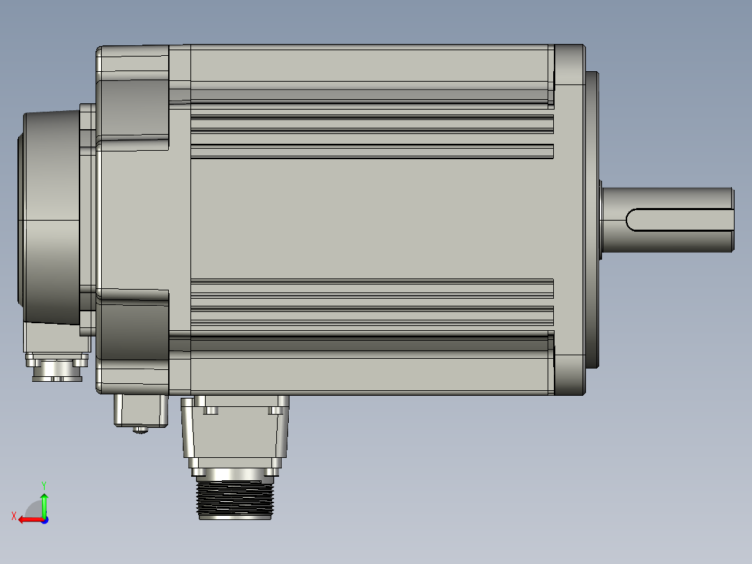 电机MS6G-130CN15BZ2-22P3后视图