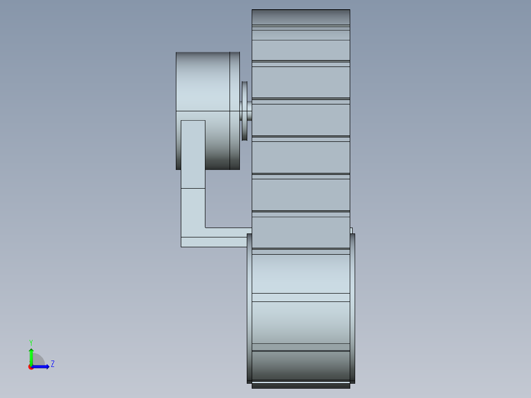 三角履带模型左视图