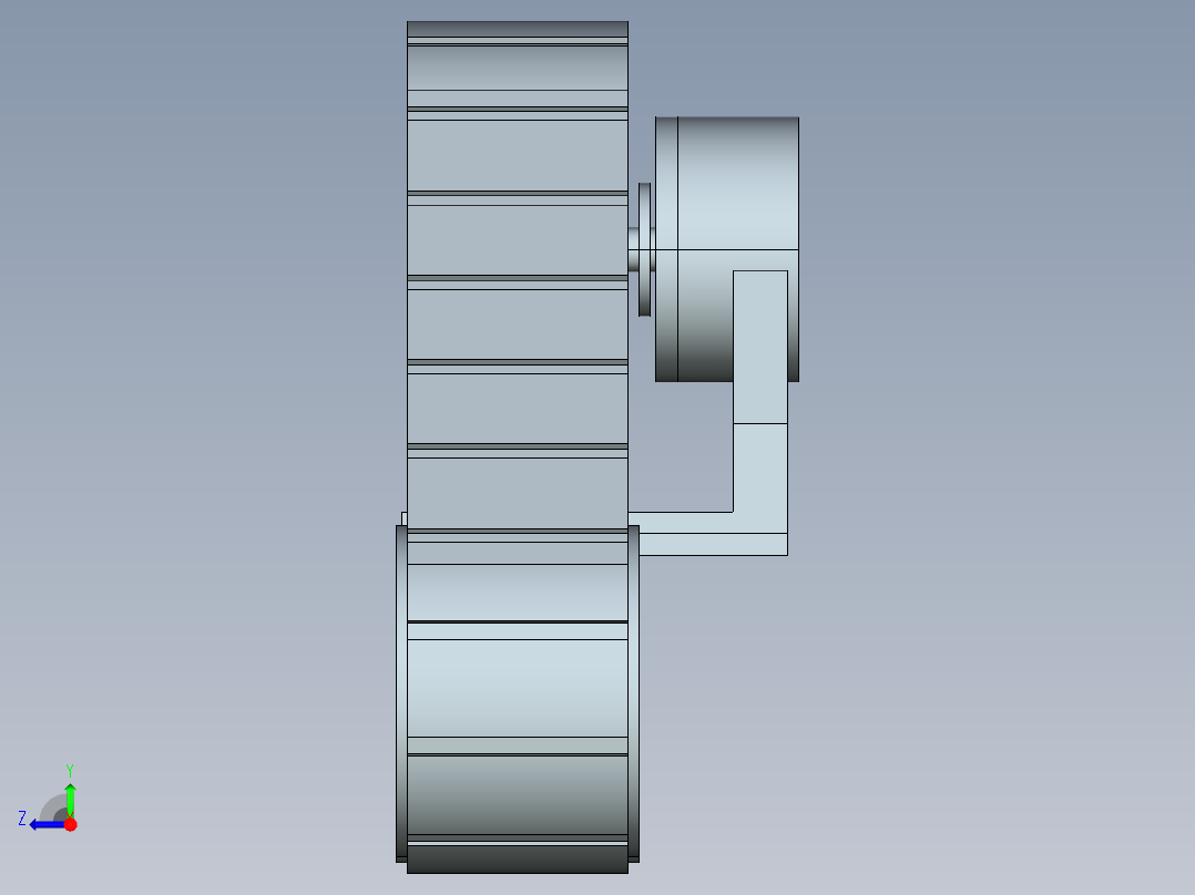 三角履带模型右视图