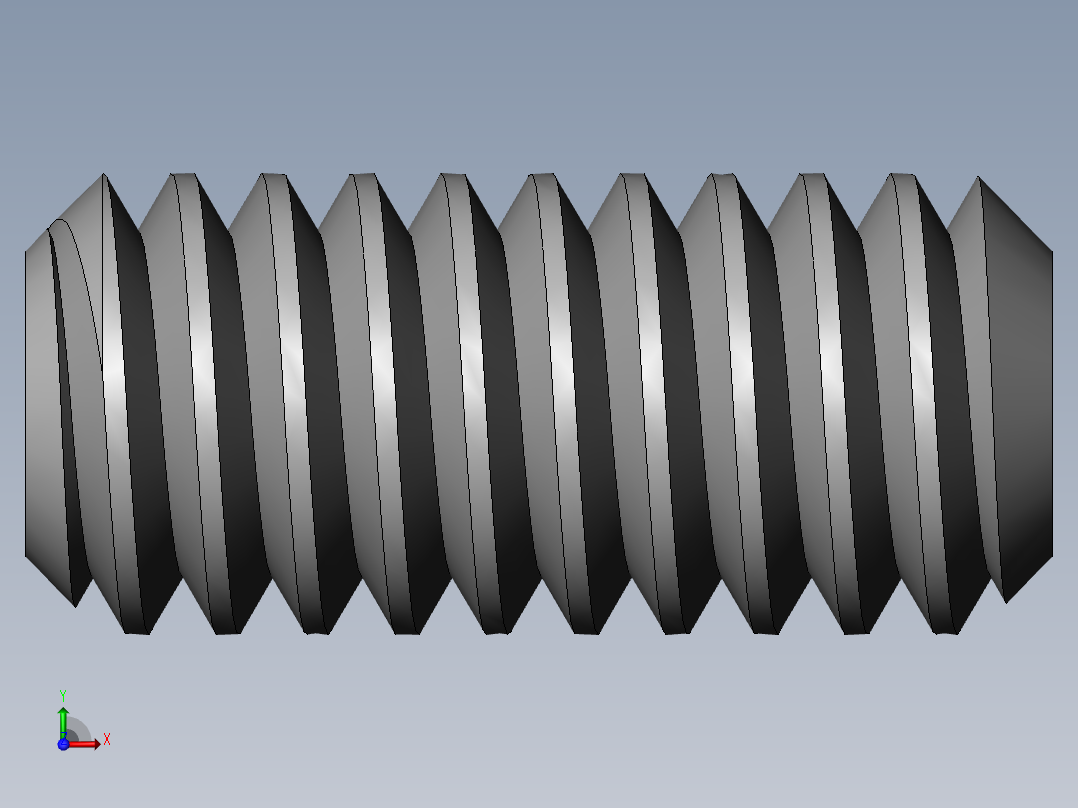 DIN 913-ISO 4026 固定螺钉-M1.8 L=4.SLDPRT前视图