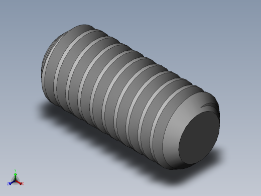 DIN 913-ISO 4026 固定螺钉-M1.8 L=4.SLDPRT正等轴测缩略图