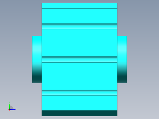 S5 单作用气缸缸体左视缩略图
