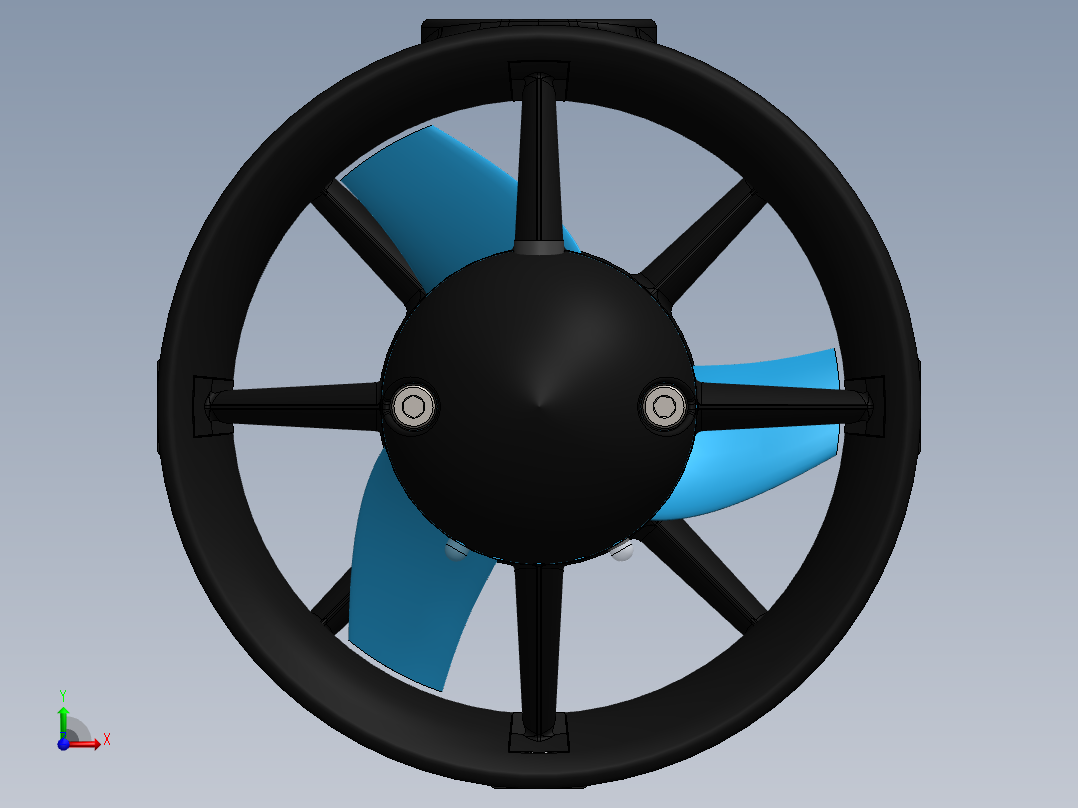T200水下推进器前视图