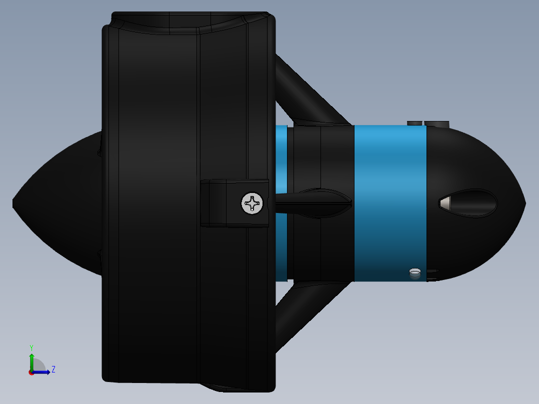 T200水下推进器左视图