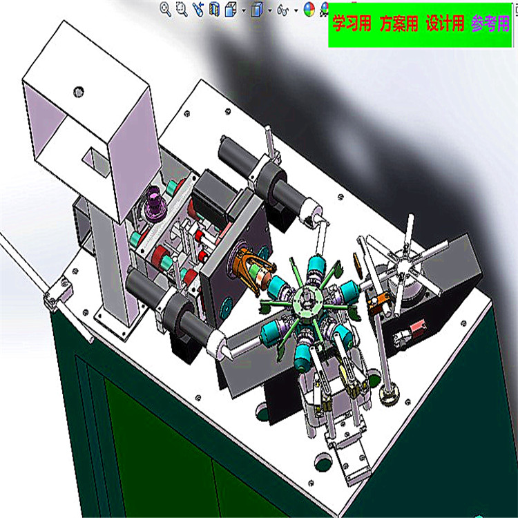 全自动音圈绕线机（带工程图） 机械设计3D模型