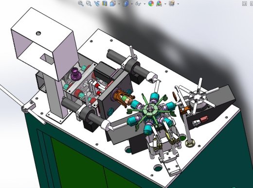 全自动音圈绕线机（带工程图） 机械设计3D模型缩略图