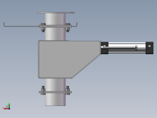 供丸闸门三维SW模型后视缩略图