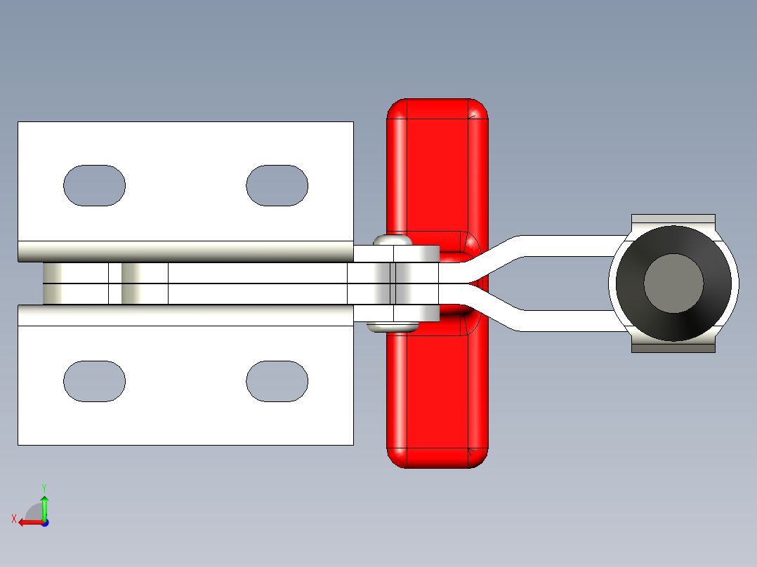 垂直式夾鉗SSP(A)-3D多系列多零件图纸模型后视图