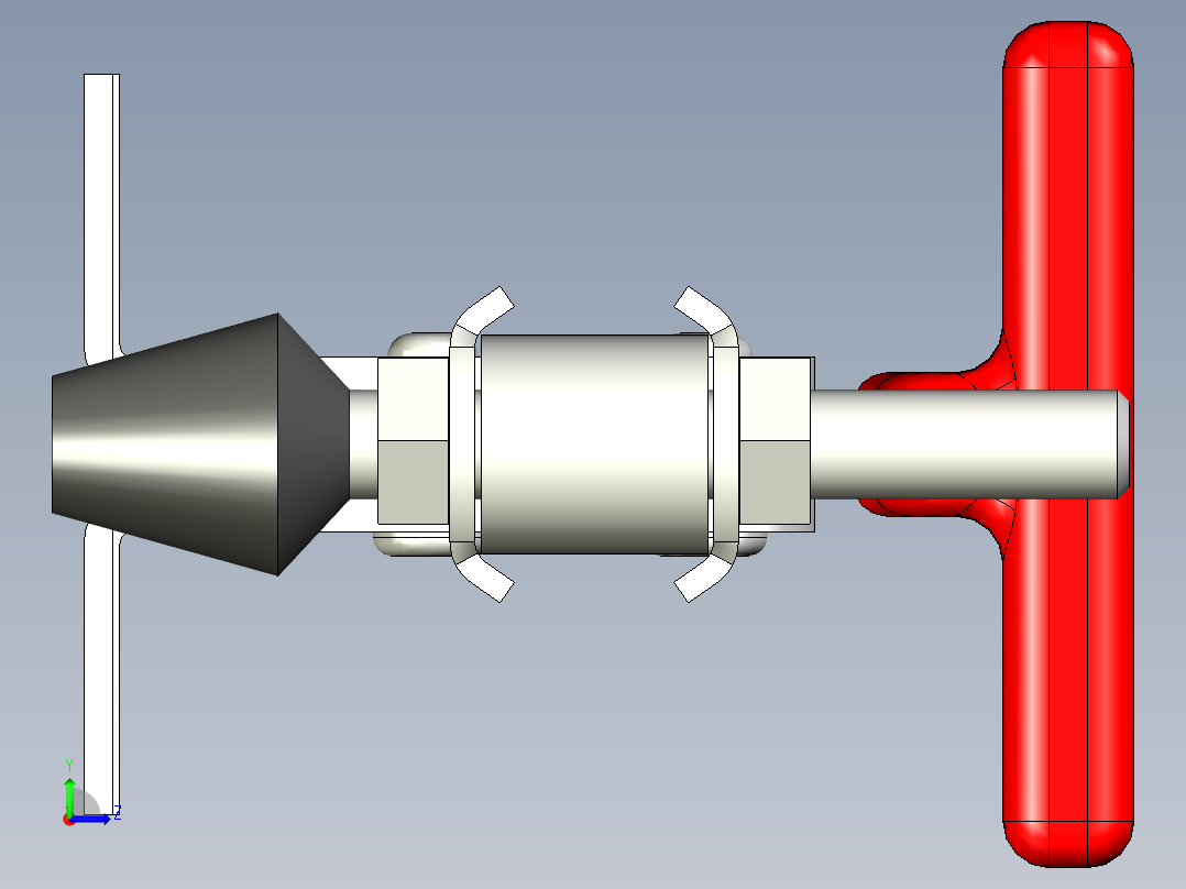 垂直式夾鉗SSP(A)-3D多系列多零件图纸模型左视图
