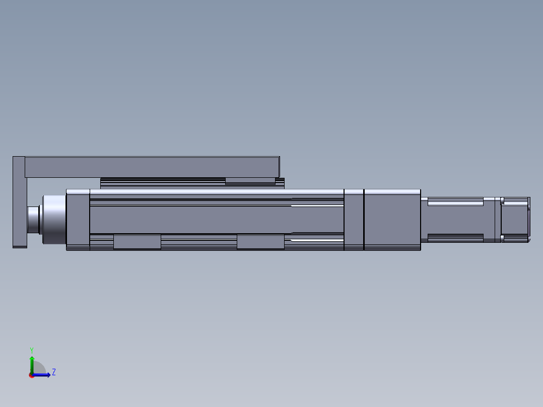 电动滑台模组SEH50L-BC左视图
