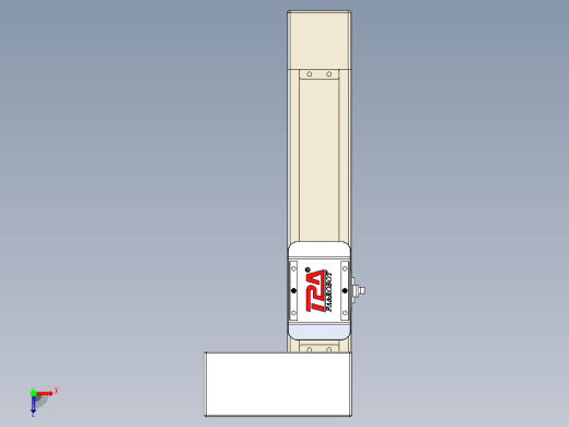 同步带全封闭直线模组TPA-HCB-65S-90-L150-ML-Y-P10-N3俯视缩略图