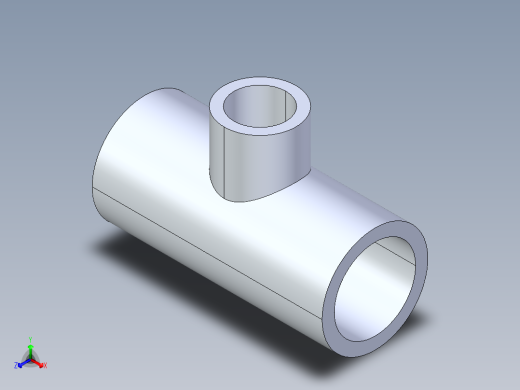 聚氯乙烯配件02-Sch80_ReducingTee_SxSxS_801-130_1in x 0.5in