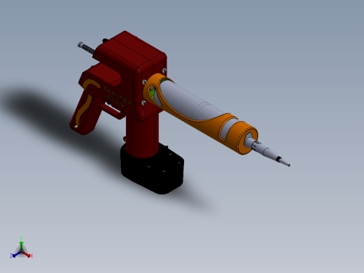 胶枪正等轴测缩略图