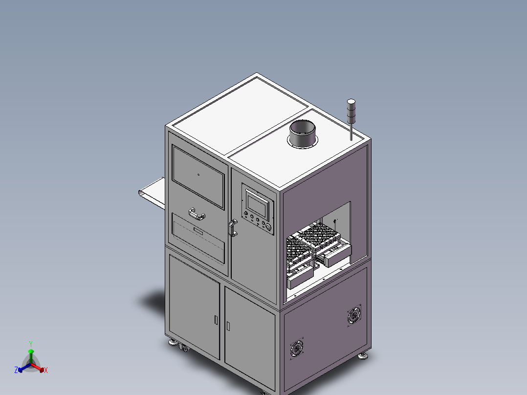 激光分板机 3D模型