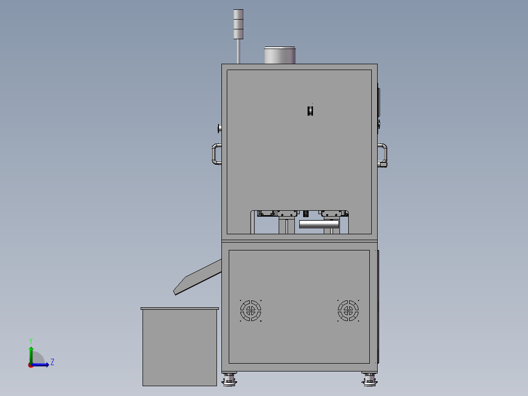 激光分板机 3D模型左视图