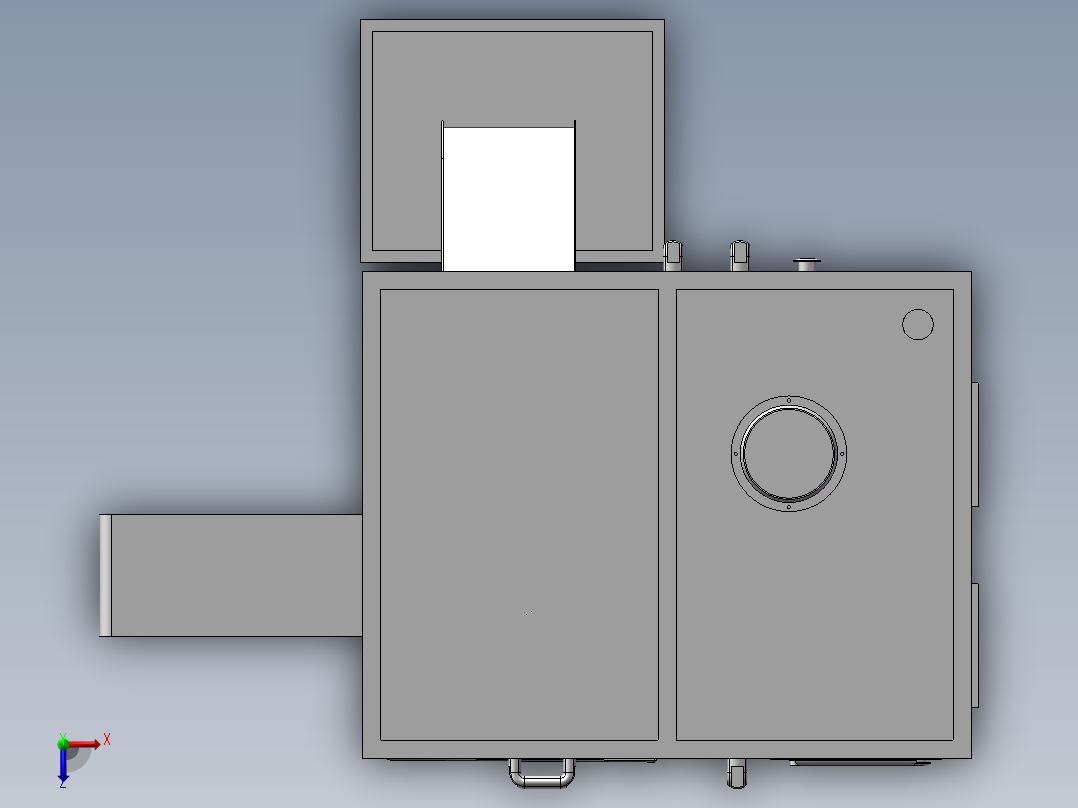 激光分板机 3D模型俯视图